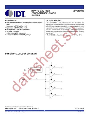 IDT5V2305PGGI datasheet  